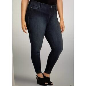 Torrid Denim stretch skinny jeans dark blue 30R